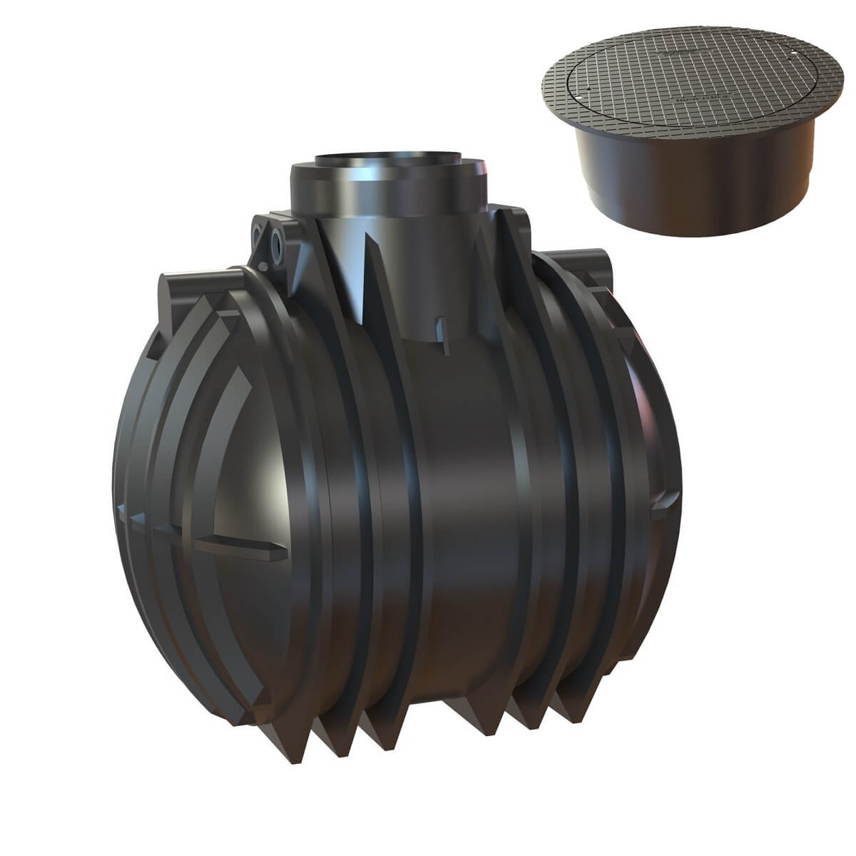 Zisterne 5300L Atlantis Premium mit PKW-Abdeckung