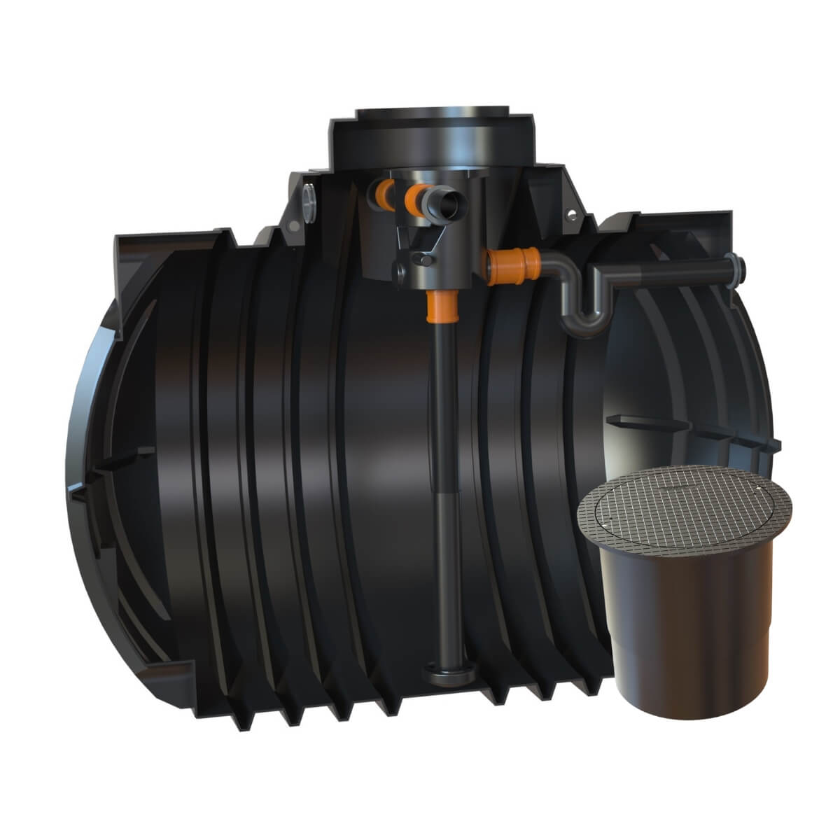 Hauszisterne 7000L Premium Atlantis Volumenfilter mit PKW-LKW-Abdeckung