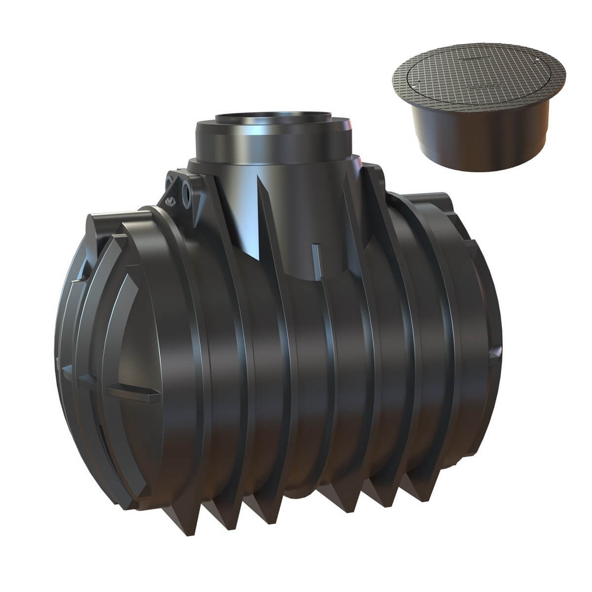 Zisterne 4000L Premium Atlantis mit PKW-Abdeckung