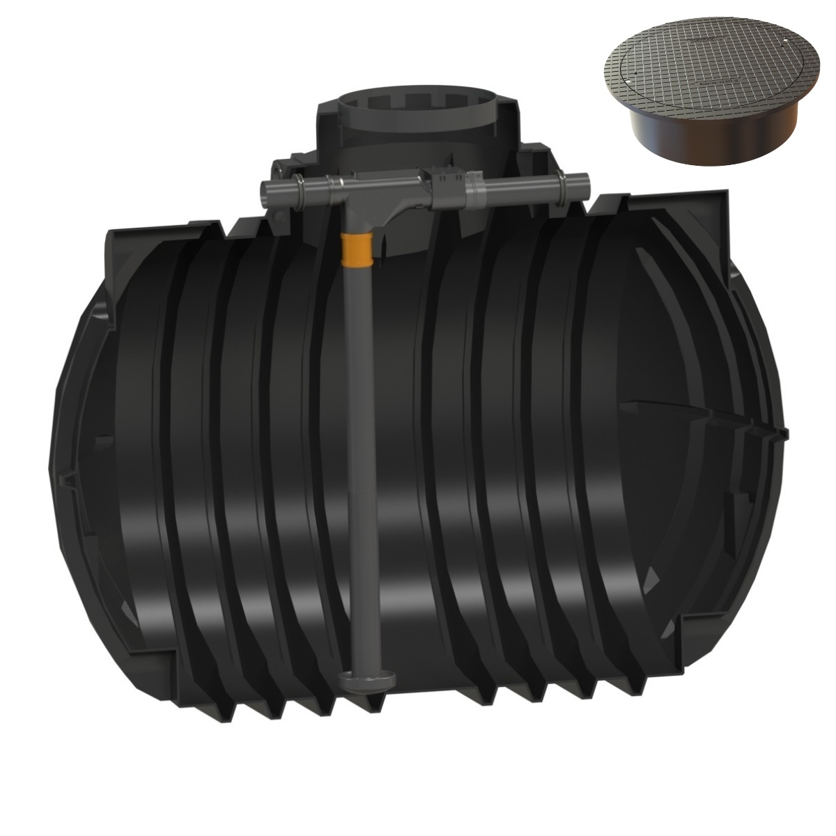 Hauszisterne 7000L Premium Atlantis WSP mit Abdeckung