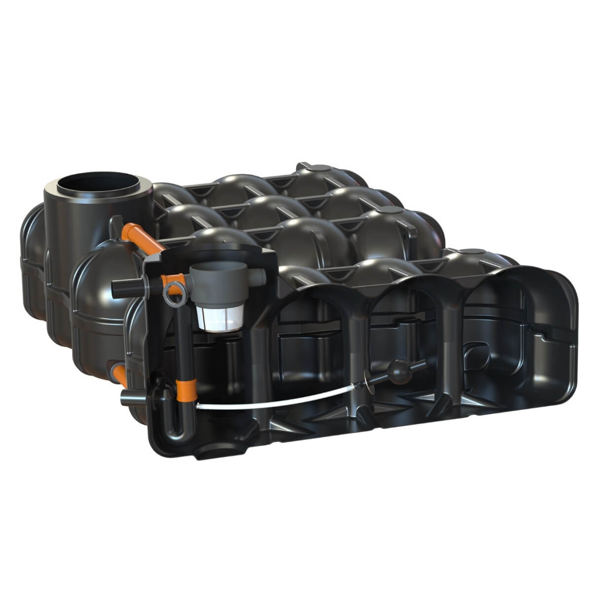 Retentionszisterne Flachtank 10000 Liter Hudson mit Pumpensumpf