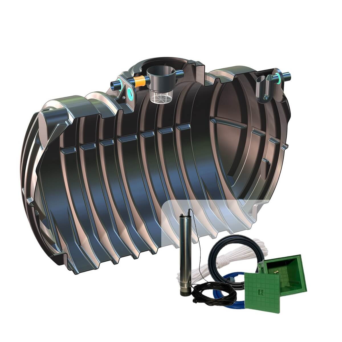 Gartenzisterne 12500L Big Atlantis mit Zisternenpumpe