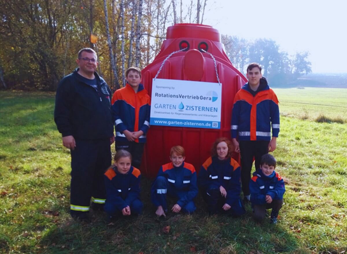 Zisterne 7000 Liter Projekt Feuerwehr Gera-Söllmnitz